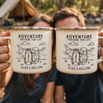 Adventure Partners For Life Camping Mug For Couples - Personalized Mugs 1