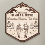 Adventure Partners For Life New Home Wedding Gift For Couple - Personalized Magnet 2