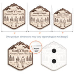 Adventure Partners For Life New Home Wedding Gift For Couple - Personalized Magnet 5