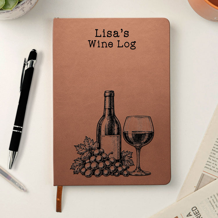 Alcohol Log Book - Wine Lovers, Whiskey Bourbon, Rum, Cocktails, Gifts For Her, Him - Personalized Journal 3