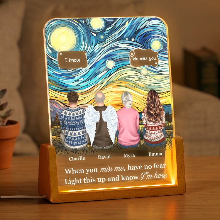 Always With You Memorial Gifts For Family - Personalized Night Light 1
