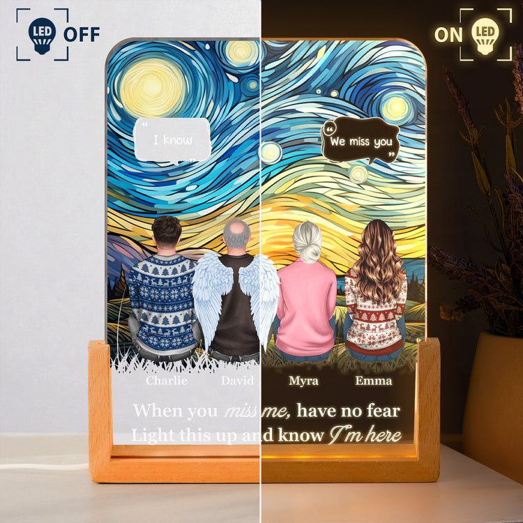 Always With You Memorial Gifts For Family - Personalized Night Light 3