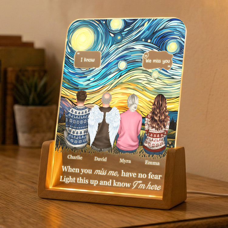 Always With You Memorial Gifts For Family - Personalized Night Light 4