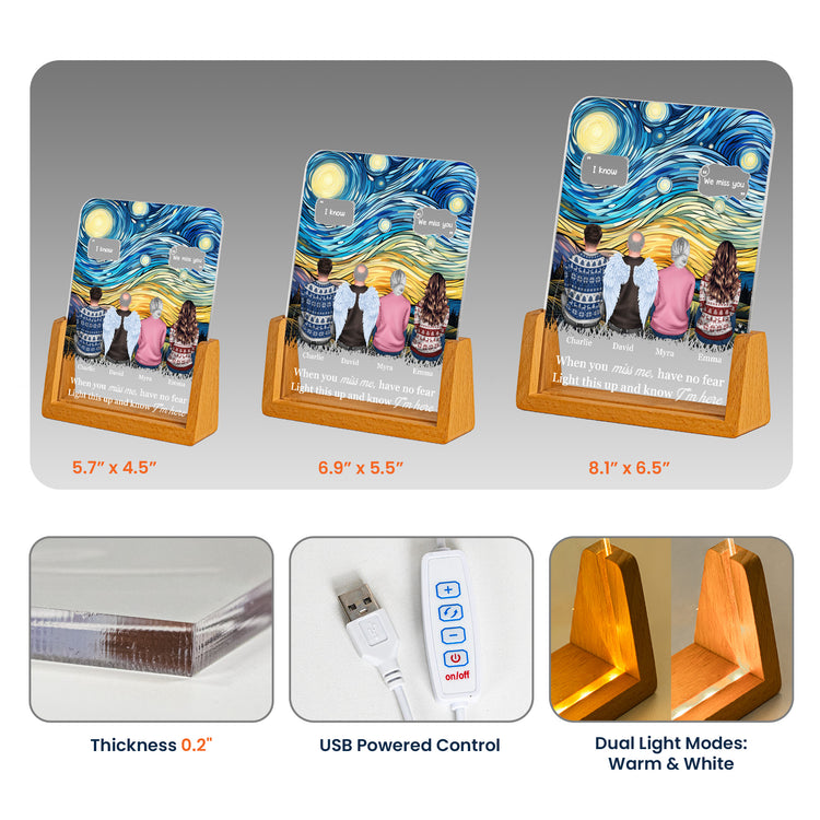 Always With You Memorial Gifts For Family - Personalized Night Light 5