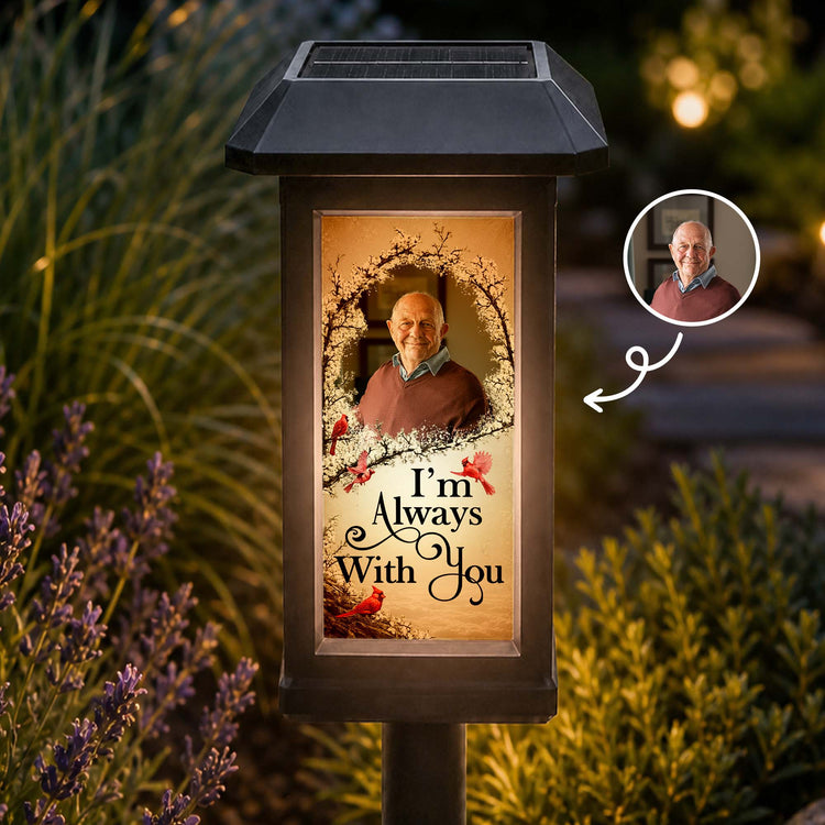 Always With You Memorial Gifts For Family - Personalized Solar Garden Light 1