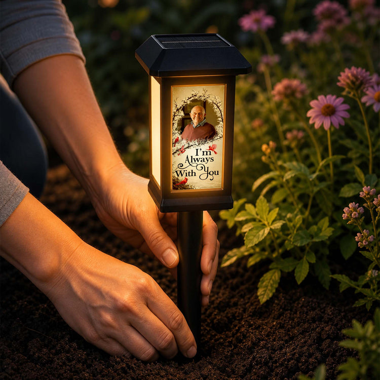 Always With You Memorial Gifts For Family - Personalized Solar Garden Light 3