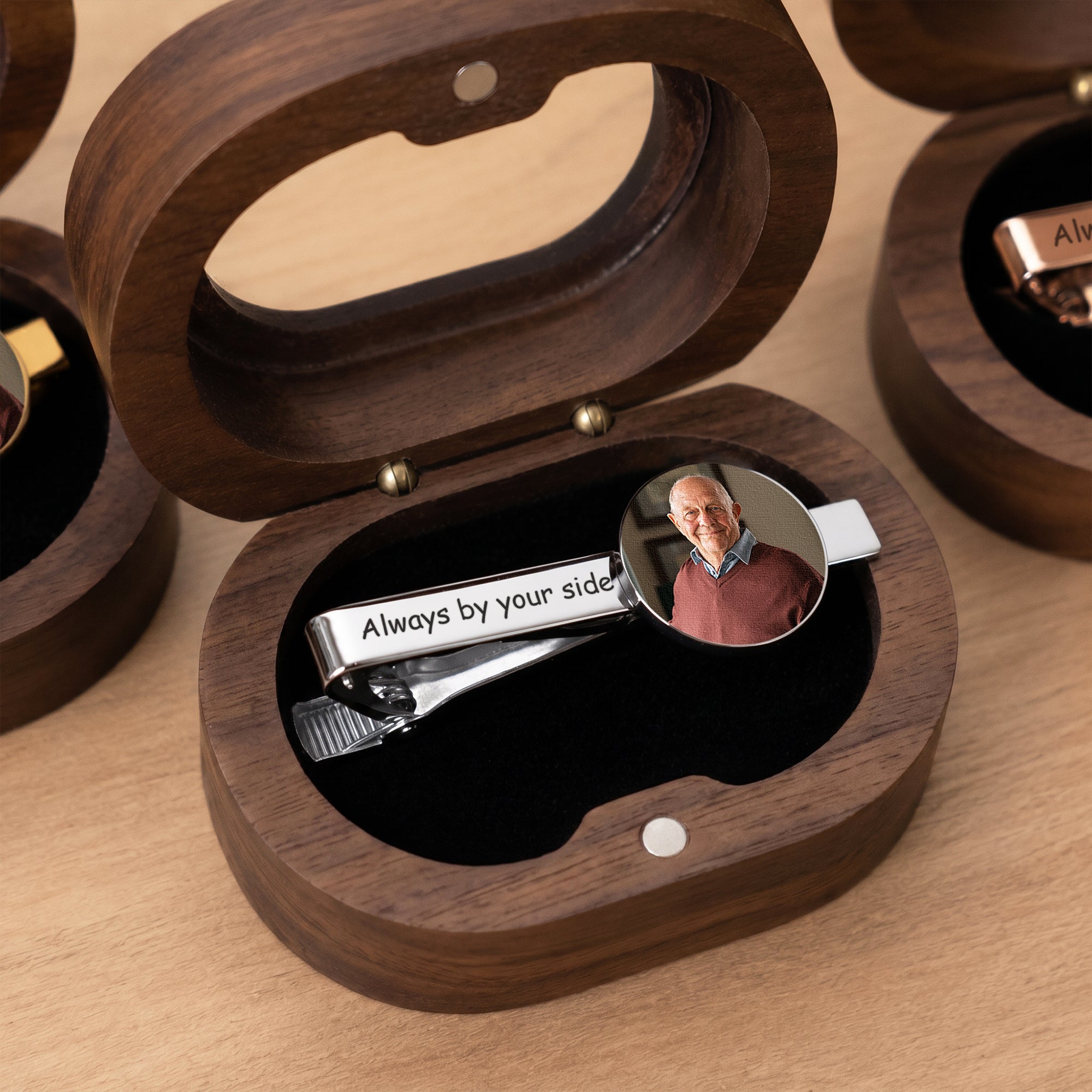 Always With You Memorial Wedding Gifts For Him Groom - Personalized Tie Clip 3
