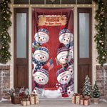 America 250Th Anniversary Snowman - Personalized Door Cover 1