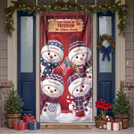 America 250Th Anniversary Snowman - Personalized Door Cover 2