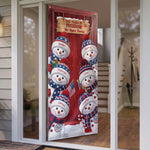 America 250Th Anniversary Snowman - Personalized Door Cover 4
