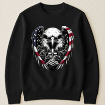 American Eagle Wings & Soldiers Praying Cross - Shirt