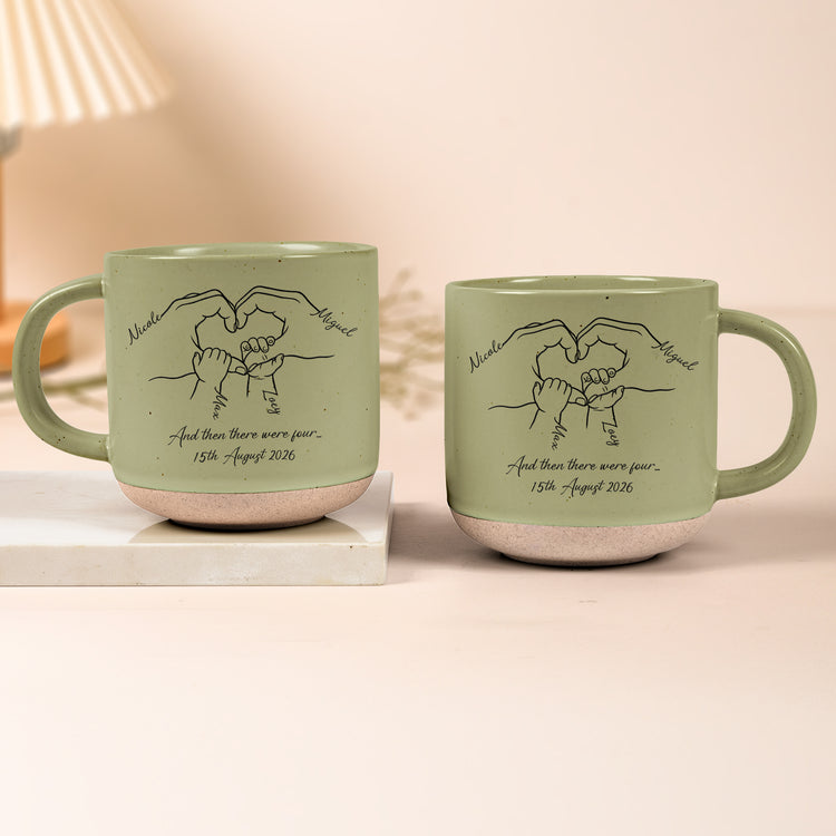 And Then There Were Three... Family Of 3,4,5 - Gifts For New Parents - Personalized Mug 2