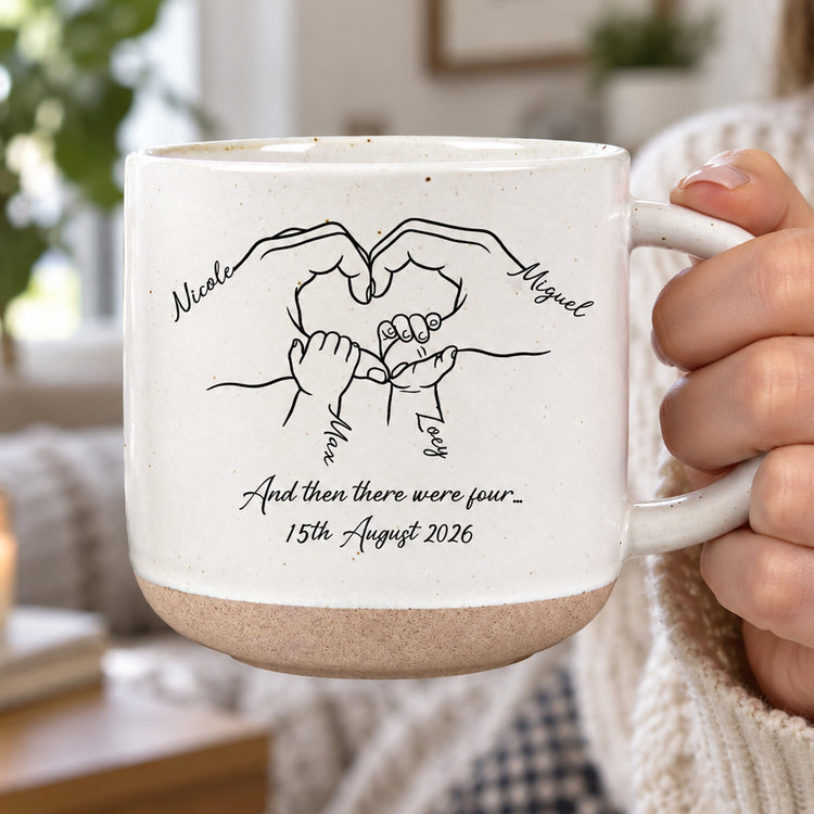 And Then There Were Three... Family Of 3,4,5 - Gifts For New Parents - Personalized Mug 3