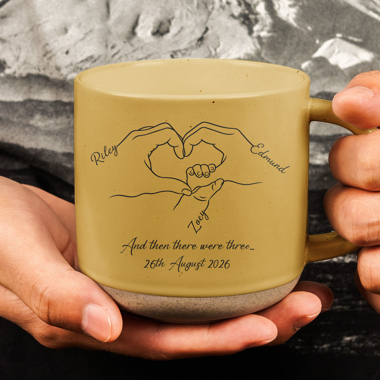 And Then There Were Three... Family Of 3,4,5 - Gifts For New Parents - Personalized Mug 4