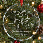 And Then There Were Three... Family Of 3,4,5 - Gifts For New Parents - Personalized Ornament 4