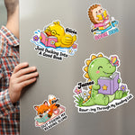 Animal Bookish Puns Gift For Book Lover - Personalized Magnet 2
