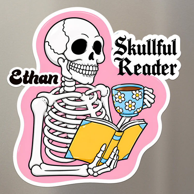 Animal Bookish Puns Gift For Book Lover - Personalized Magnet 3