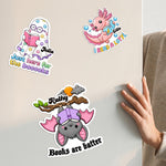Animal Bookish Puns Gift For Book Lover - Personalized Magnet 4