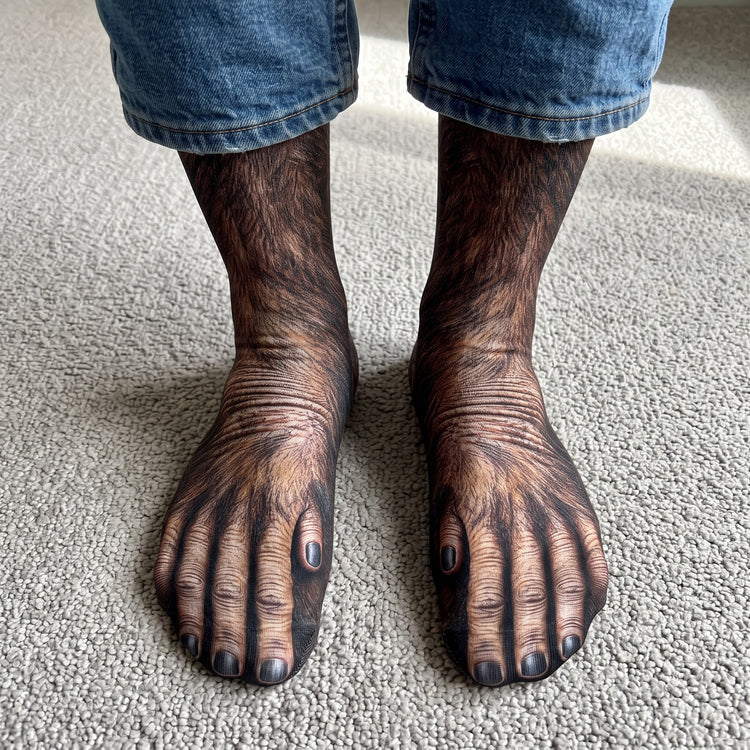Animal Feet Funny Gift For Husband Wife Coworker Friends - Personalized Socks 1
