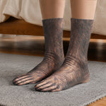 Animal Feet Funny Gift For Husband Wife Coworker Friends - Personalized Socks 3