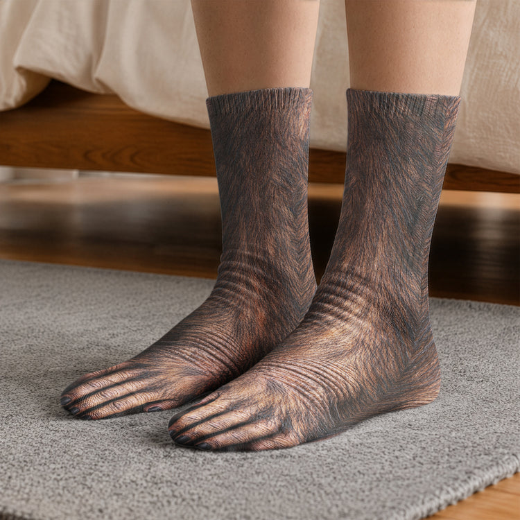 Animal Feet Funny Gift For Husband Wife Coworker Friends - Personalized Socks 3