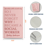 Appreciation Gift For Coworker, Teacher, Nurse, Social Worker - Personalized Journal 8