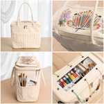 Art Stuff Bag, Custom Name & Birth Flower Gift For Aritist, Arting Lovers - Personalized  Bag 5