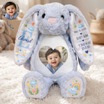 Baby Birth Gift, Baby Shower Gift - Personalized Bunny Plush 1