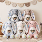Baby Birth Gift, Baby Shower Gift - Personalized Bunny Plush 5