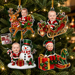 Baby First Christmas Custom Face - Personalized Ornament 2