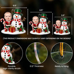 Baby First Christmas Custom Face - Personalized Ornament 4