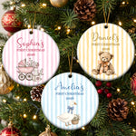 Baby'S First Christmas Keepsake - Personalized Ornament 1
