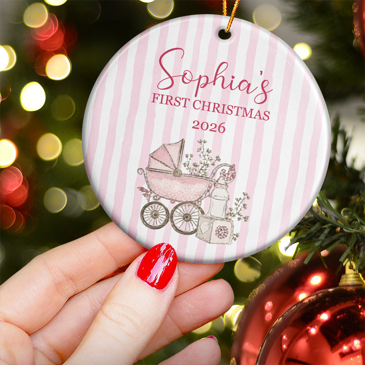 Baby'S First Christmas Keepsake - Personalized Ornament 4