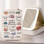 Bad BTch Affirmations - For Coworkers, Friends, Self Gift - Custom Makeup Box 1
