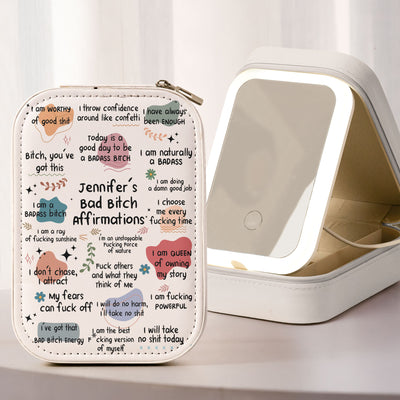 Bad BTch Affirmations - For Coworkers, Friends, Self Gift - Custom Makeup Box
