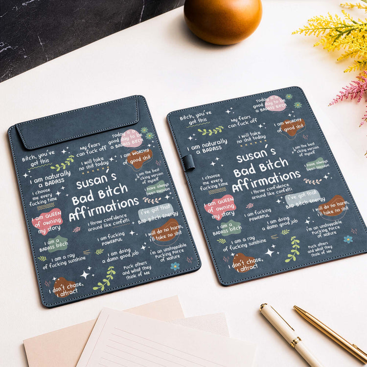 Bad B*Tch Affirmations - For Coworkers, Friends, Self Gift - Personalized Clipboard 3