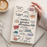 Bad B*Tch Affirmations - For Coworkers, Friends, Self Gift - Personalized Journal 1