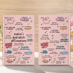 Bad B*Tch Affirmations - For Coworkers, Friends, Self Gift - Personalized Journal 4