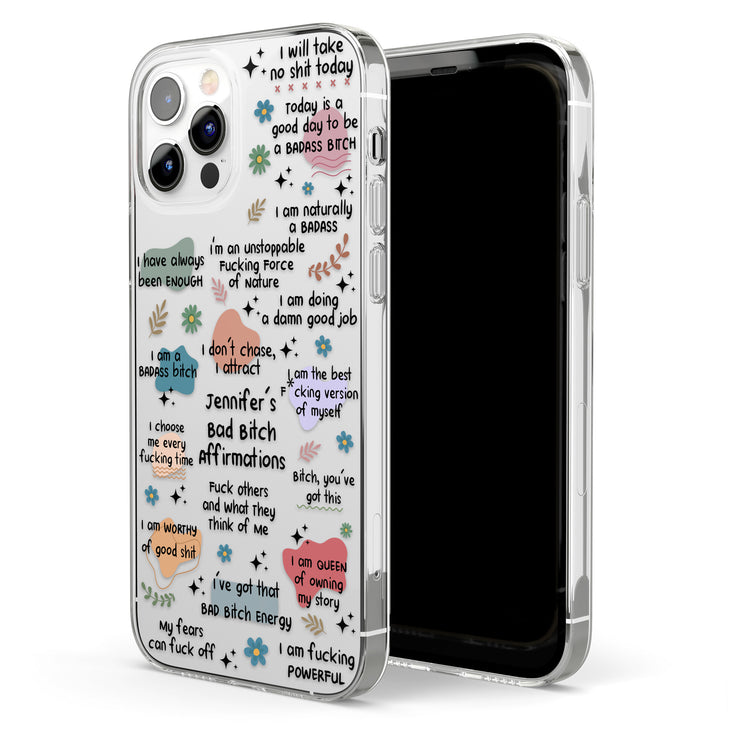 Bad B*Tch Affirmations - For Coworkers, Friends, Self Gift - Personalized Phone Case 5