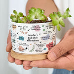 Bad B*Tch Affirmations - For Coworkers, Friends, Self Gift - Personalized Plant Pot 6
