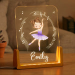 Ballet Girl Custom Name & Character Gift For Ballerina, Ballet Lovers - Personalized Night Light 2