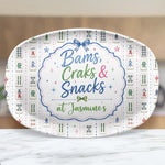 Bams, Craks & Snacks Mahjong Serving Platter Gift Idea - Personalized Platter 4