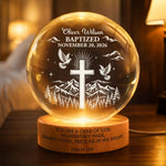 Baptism Dedication Gift For Baby, Nursery Decor, Christening Gift - Personalized Night Light 1