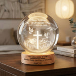 Baptism Dedication Gift For Baby, Nursery Decor, Christening Gift - Personalized Night Light 2