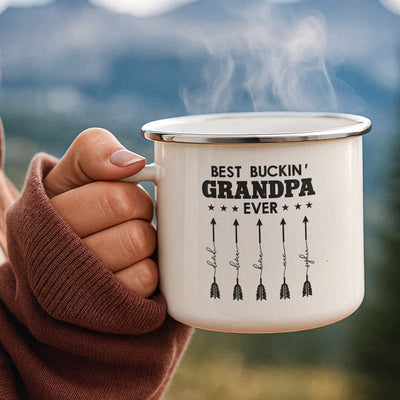 Best Buckin' Grandpa Ever - Personalized Mugs