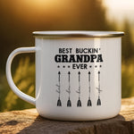 Best Buckin' Grandpa Ever - Personalized Mugs 3