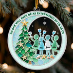 Best Friend Christmas Gift, Long Distance Friendship Sea Glass 3D Effect Ornament, Bestie Gift For Her, Friends Christmas Keepsake - Personalized Ornament 4