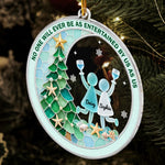 Best Friend Christmas Gift, Long Distance Friendship Sea Glass 3D Effect Ornament, Bestie Gift For Her, Friends Christmas Keepsake - Personalized Ornament 5