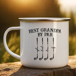 Best Grandpa By Par - Personalized Mugs 1