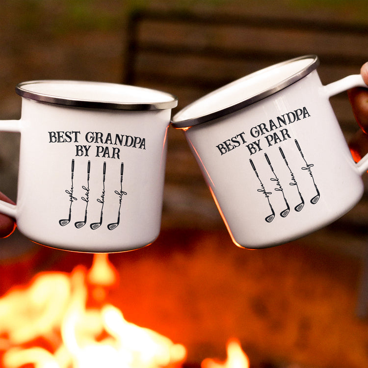 Best Grandpa By Par - Personalized Mugs 4
